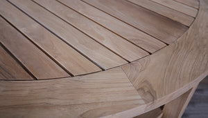 Bridgehampton Round Coffee Table with Shelf