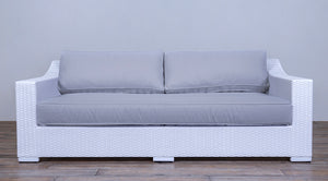 Provence Classic Sofa 7ft - White Peel
