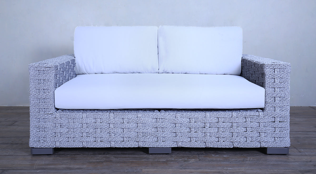 Rutherford Loveseat - Rope Twist Off White