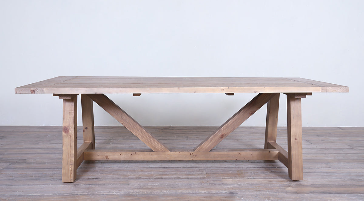Rafter Rectangular Dining Table 7FT - Indoor