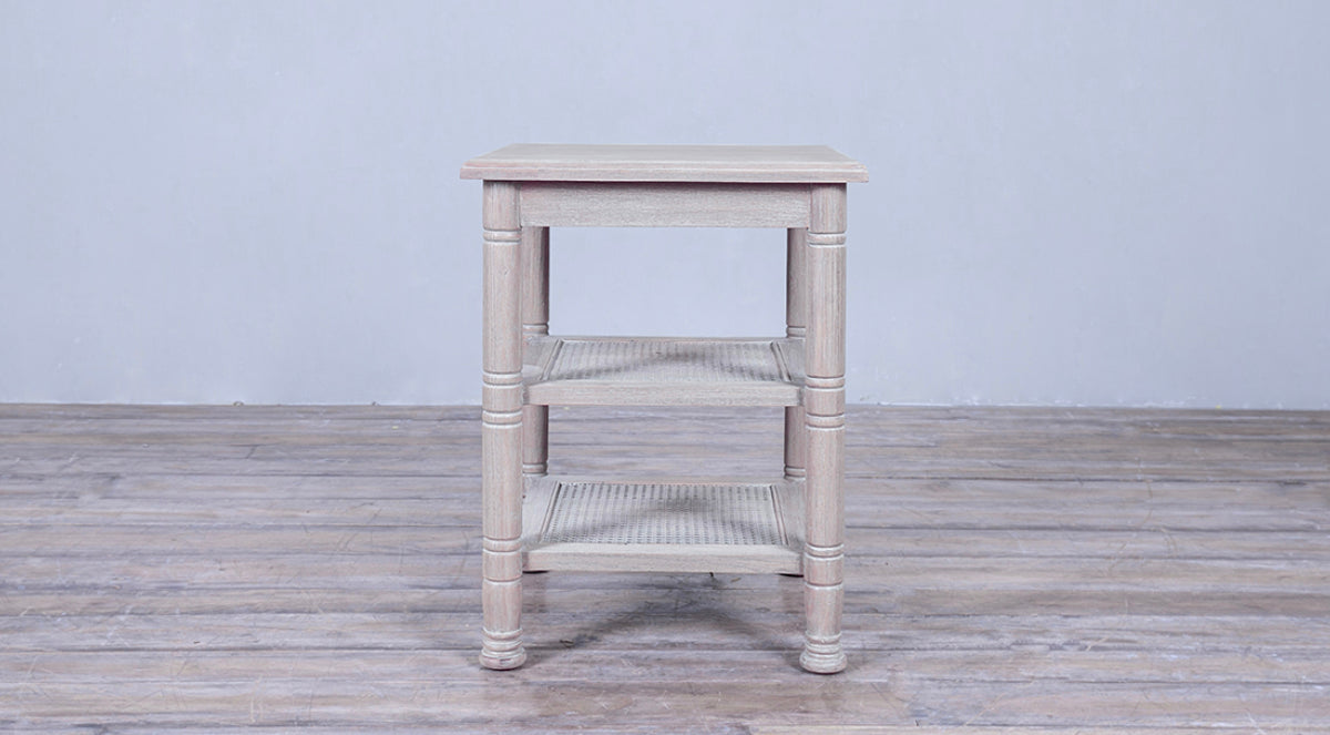 Square Side Table Turning  Leg with Cane