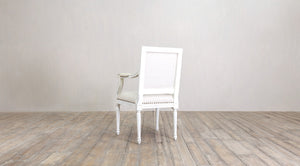 Vintage French Square Arm Chair