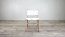 Load image into Gallery viewer, Dining Side Chair With Woven Leather