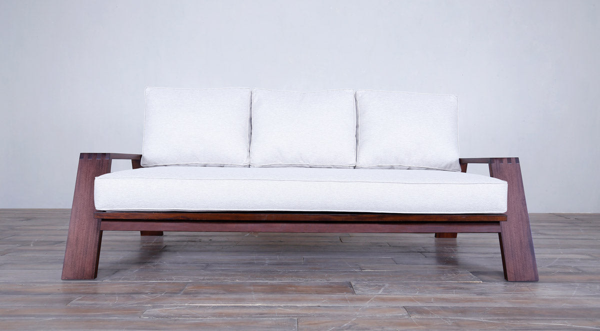 Desert Modern Wood Sofa 3 Seater Indoor