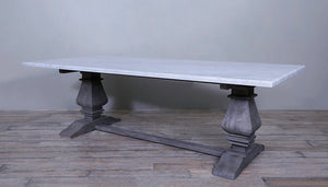 Cordoba Dining Table 7FT with Marble Table Top