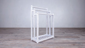 Towel Rack with Bottom Shelf