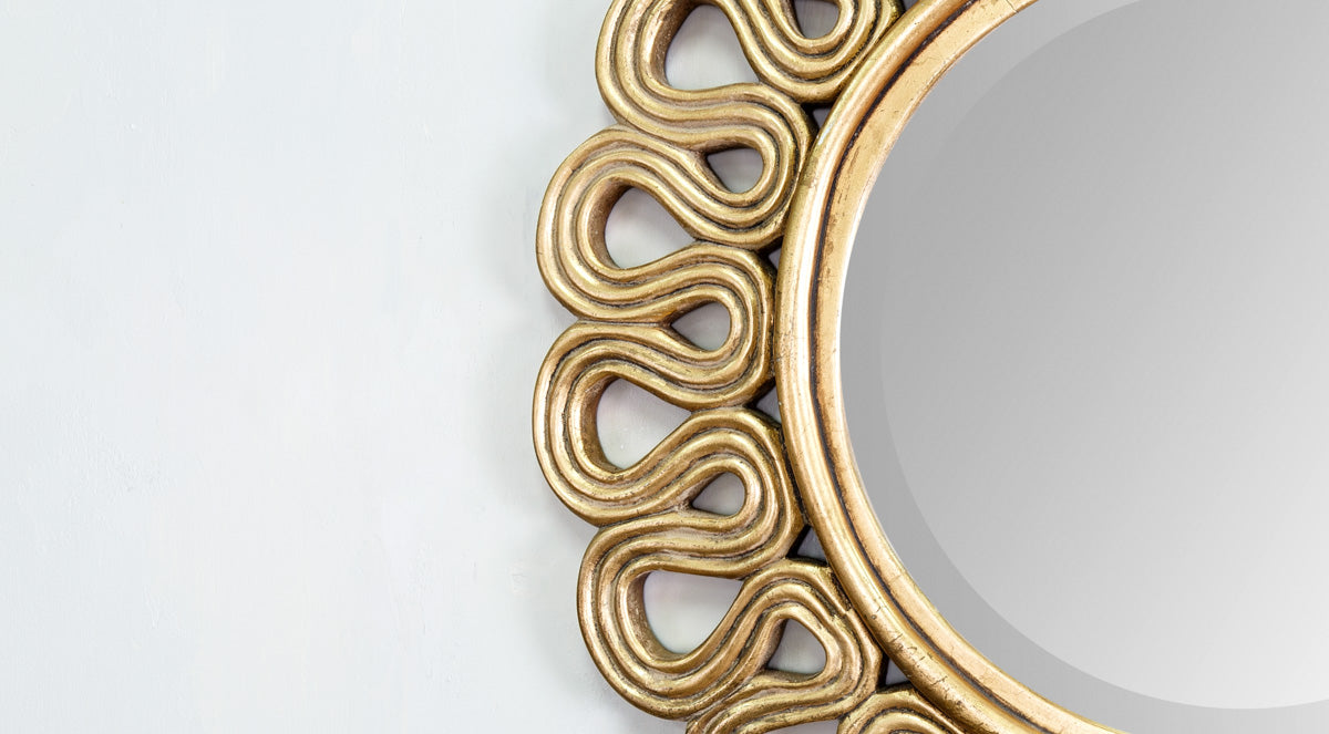 Contemporary Scrolls Mirror