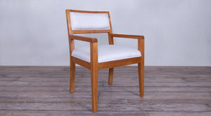 Rendezvous Arm Chair with Upholstered Seat and Back