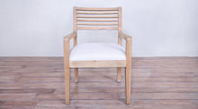 Load image into Gallery viewer, Rendezvous Arm Chair upholstered seat with Slats back