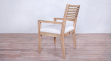 Load image into Gallery viewer, Rendezvous Arm Chair upholstered seat with Slats back