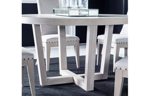 Solstice Round Dining Table can be enlaged to oval Legacy N8662-521