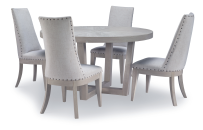 Solstice Round Dining Table can be enlaged to oval Legacy N8662-521