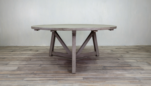 Rafter Teak Round Dining Table 60" - Indoor