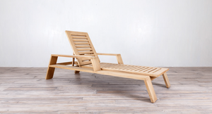 Desert Modern Wood Club Lounger