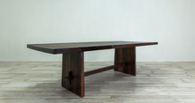 Load image into Gallery viewer, Live Edge 8FT long Dining Table with Wooden Base