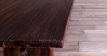 Load image into Gallery viewer, Live Edge 8FT long Dining Table with Wooden Base