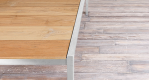 Avalon Extending Table Vertical Slat  6FT to 8FT Open