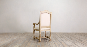 Baroque Dining Arm Chair with Carving