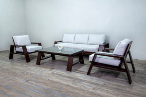 Desert Modern Wood Sofa 3 Seater Indoor