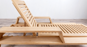 Desert Modern Wood Club Lounger