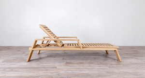 Desert Modern Wood Club Lounger