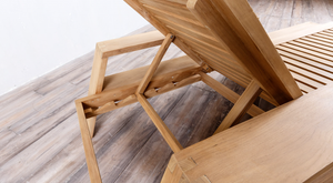 Desert Modern Wood Club Lounger