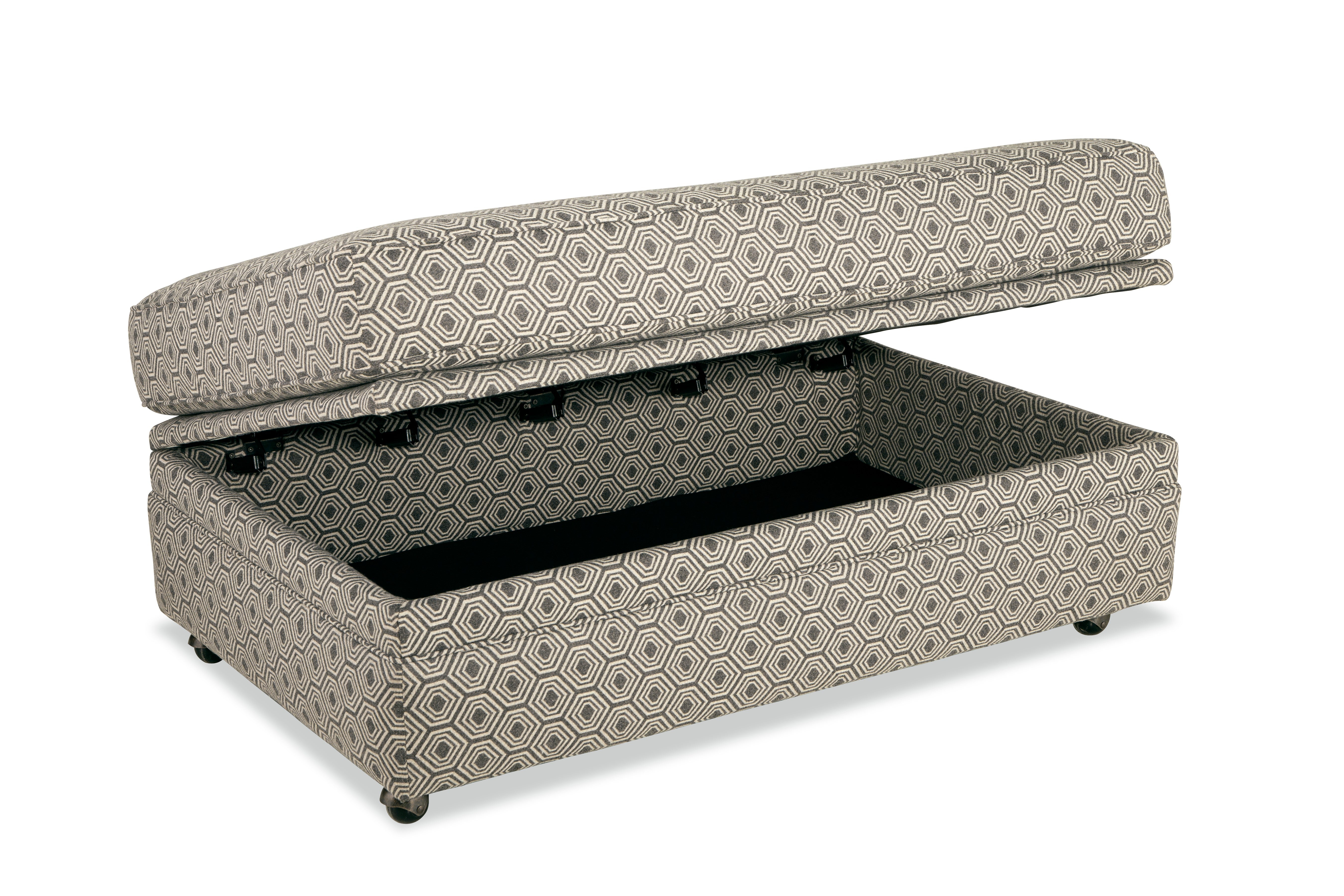Hinge Top Storage Ottoman W/Caster F900100S