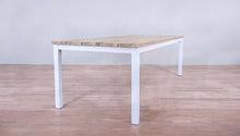 Load image into Gallery viewer, Avalon Dining Table Horizontal Slats White Sand