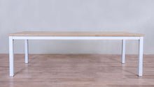 Load image into Gallery viewer, Avalon Dining Table Horizontal Slats White Sand