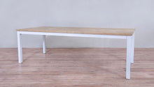 Load image into Gallery viewer, Avalon Dining Table Horizontal Slats White Sand