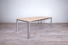 Load image into Gallery viewer, Avalon Dining Table Horizontal Slats Stainless Steel