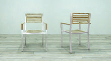 Load image into Gallery viewer, Avalon Arm Chair Stainless Steel - Small Slat