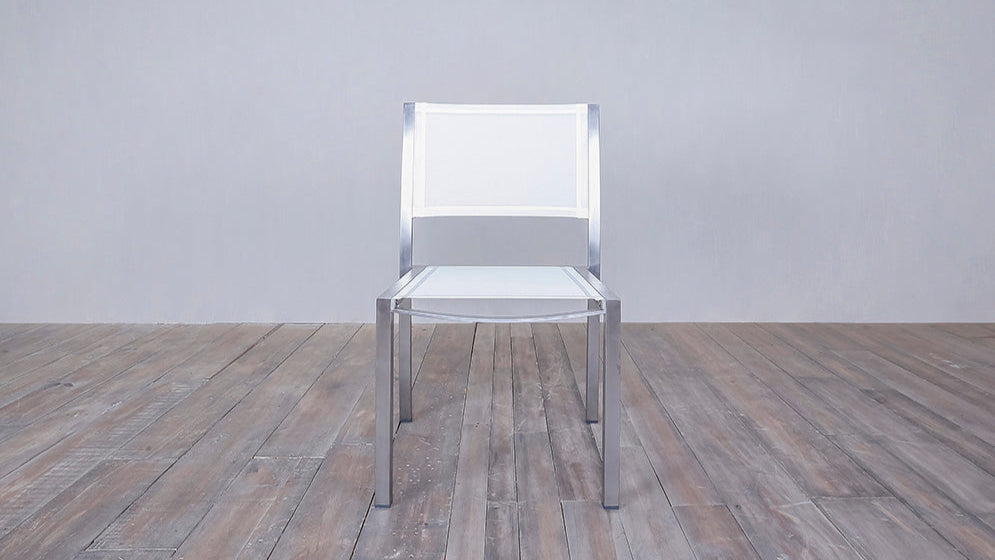 Avalon Side Chair Batyline Stainless Steel