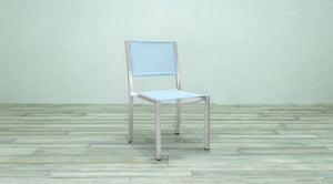 Avalon Side Chair Batyline Stainless Steel
