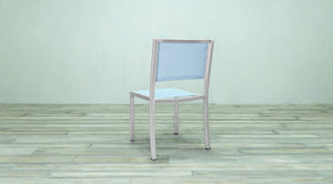 Avalon Side Chair Batyline Stainless Steel
