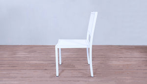 Avalon Side Chair White Powder Coated Finish