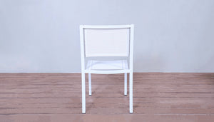 Avalon Side Chair White Powder Coated Finish