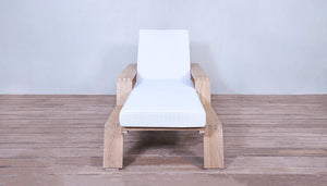 Desert Modern Wood Club Lounger