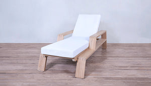 Desert Modern Wood Club Lounger