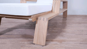 Desert Modern Wood Club Lounger