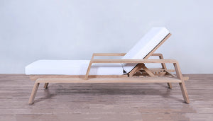 Desert Modern Wood Club Lounger