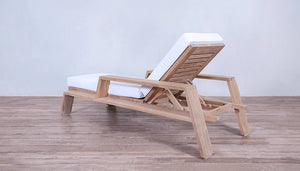 Desert Modern Wood Club Lounger