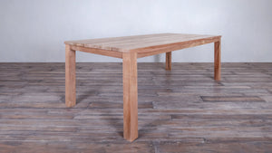 Avalon Wooden Dining Table Horizontal Slats