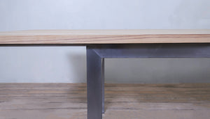 Baltimore Stainless Steel Extending Table