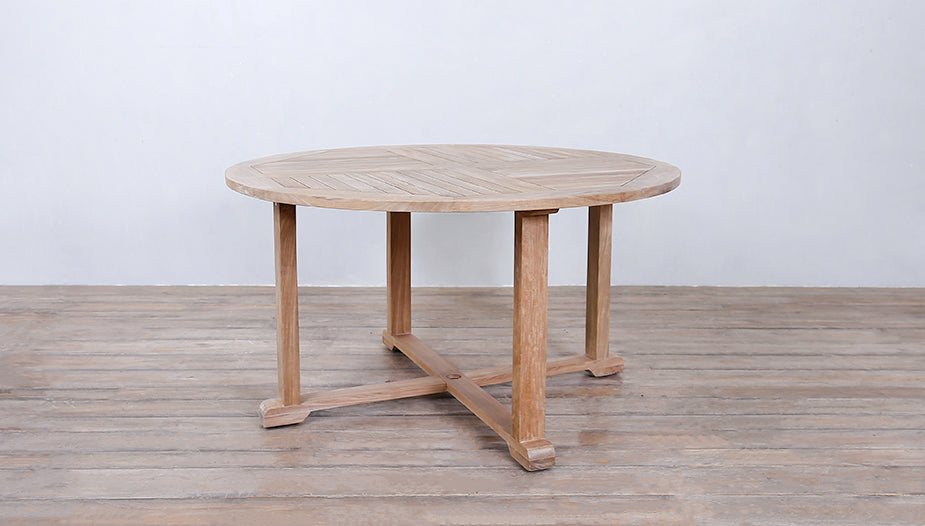 Montauk Round Teak Dining Table
