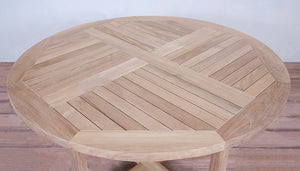 Round Teak Dining Table