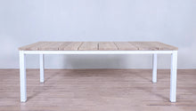 Load image into Gallery viewer, Avalon Dining Table Vertical Slats in White Sand