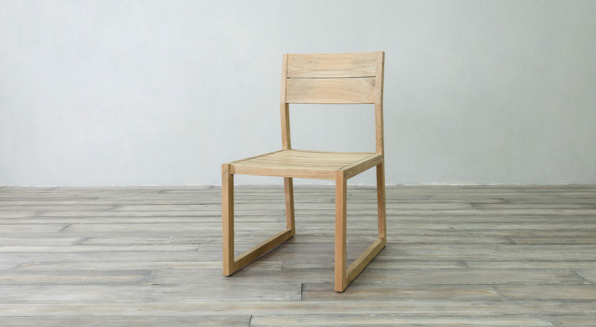 Milan Dining Side Chair Teak wood