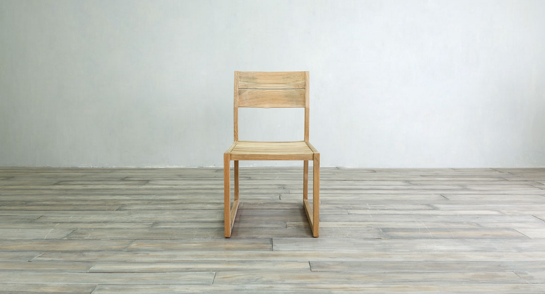 Milan Dining Side Chair Teak wood