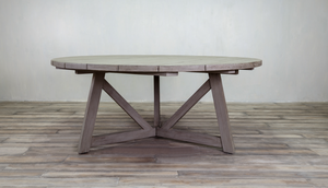 Rafter Teak Round Dining Table 60" - Indoor